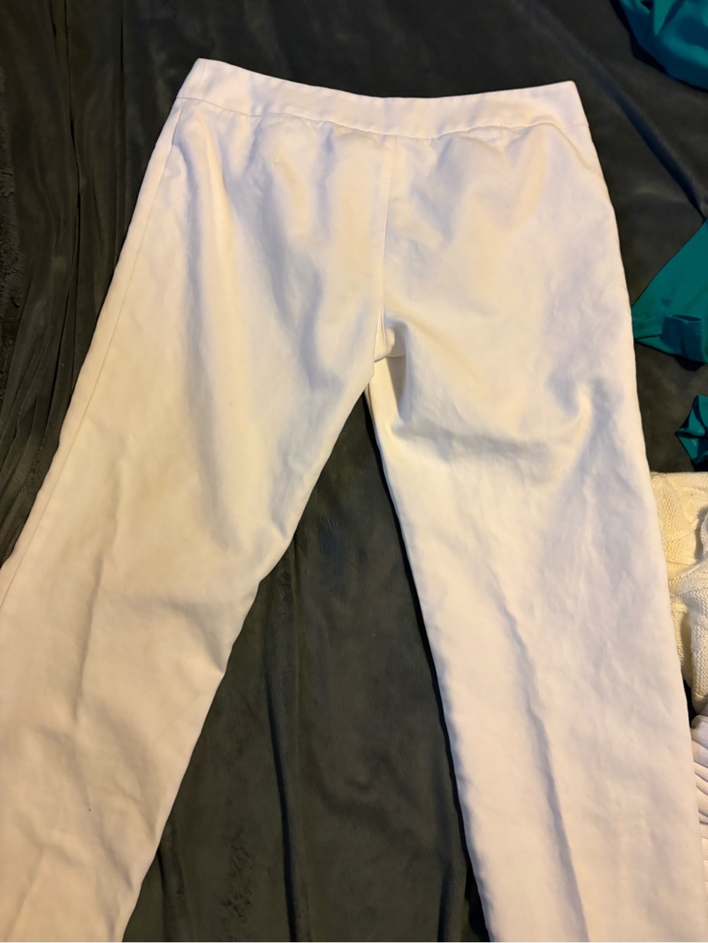 Forever 21 White Low-Rise Straight Pants - Picture 4 of 6